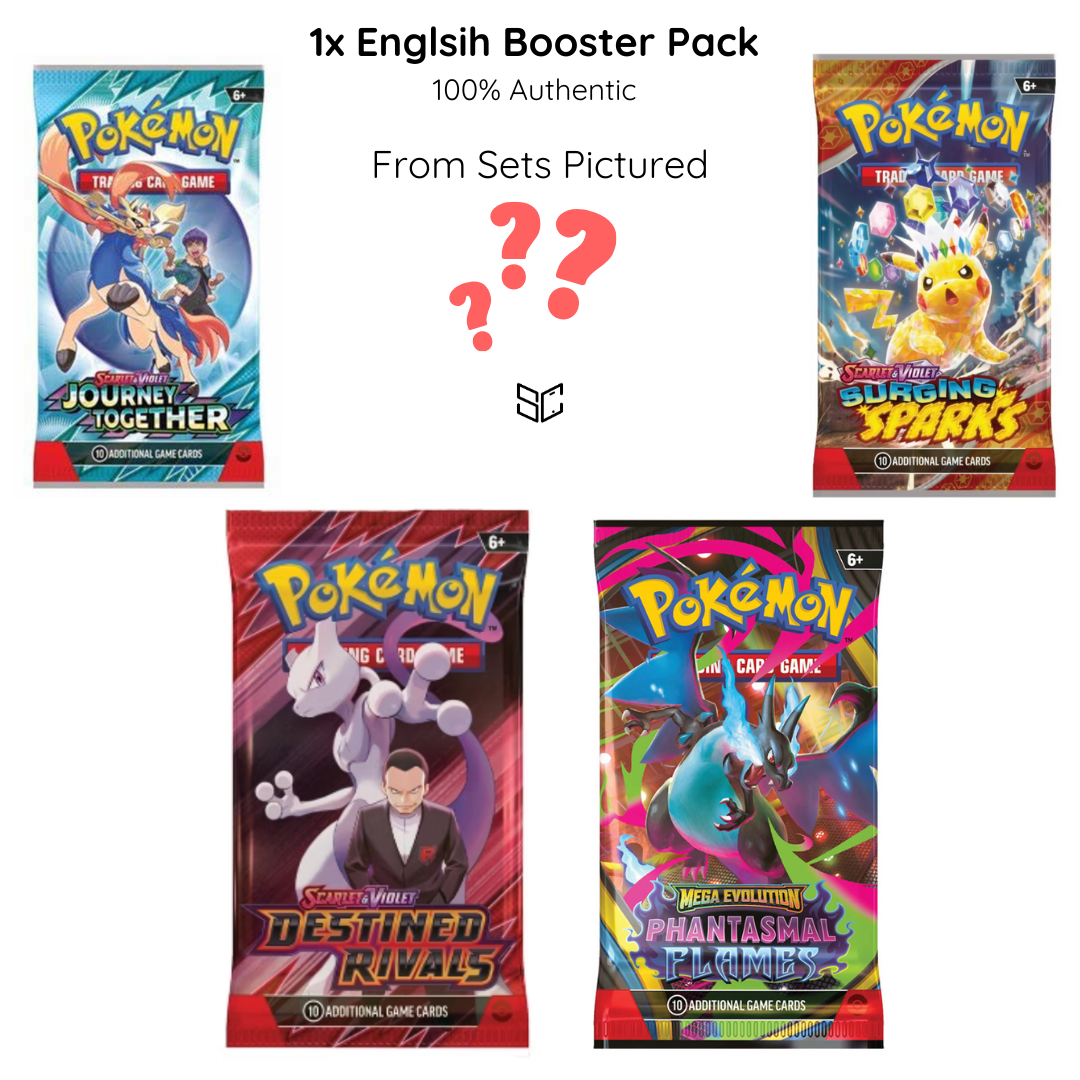 1 Booster Pack (English) – Showcased Cards