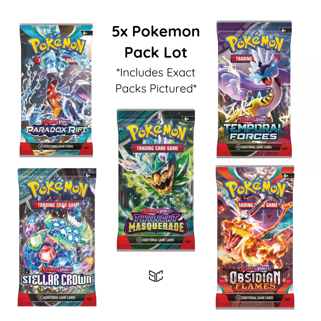 5 Booster Pack Lot | 100% Authentic, Unweighed, Sealed Packs