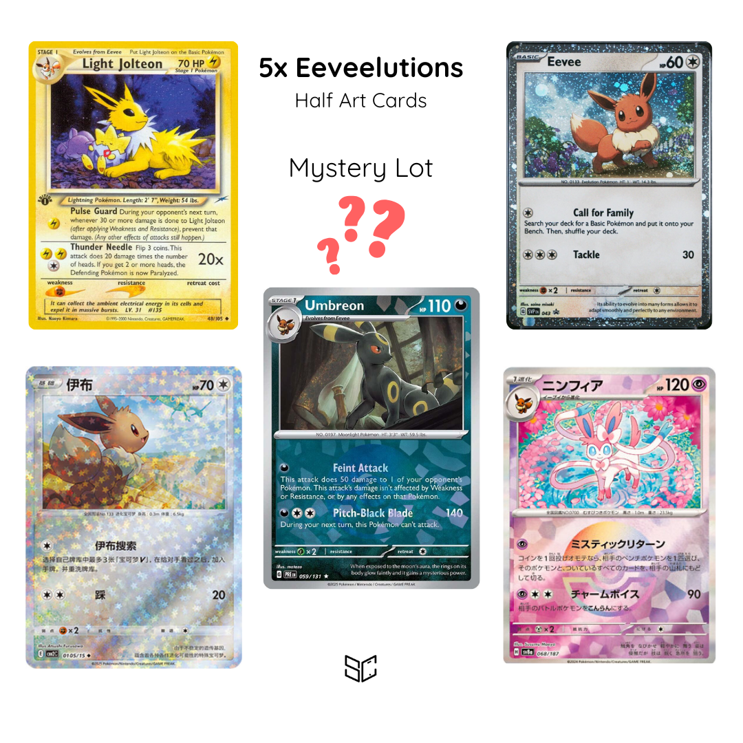 5 Eeveelution Cards