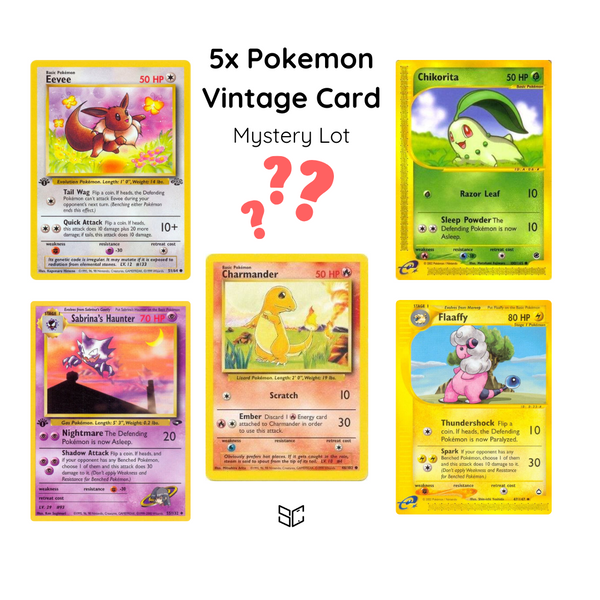 5 Vintage Cards – Showcased Cards