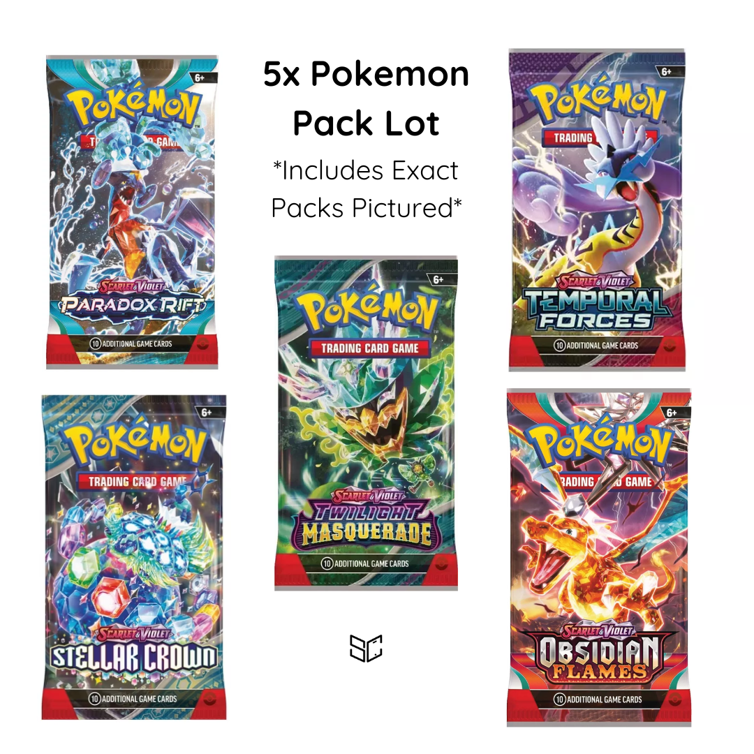 5x Booster Pack Lot | 100% Authentic, Unweighed, Sealed Packs