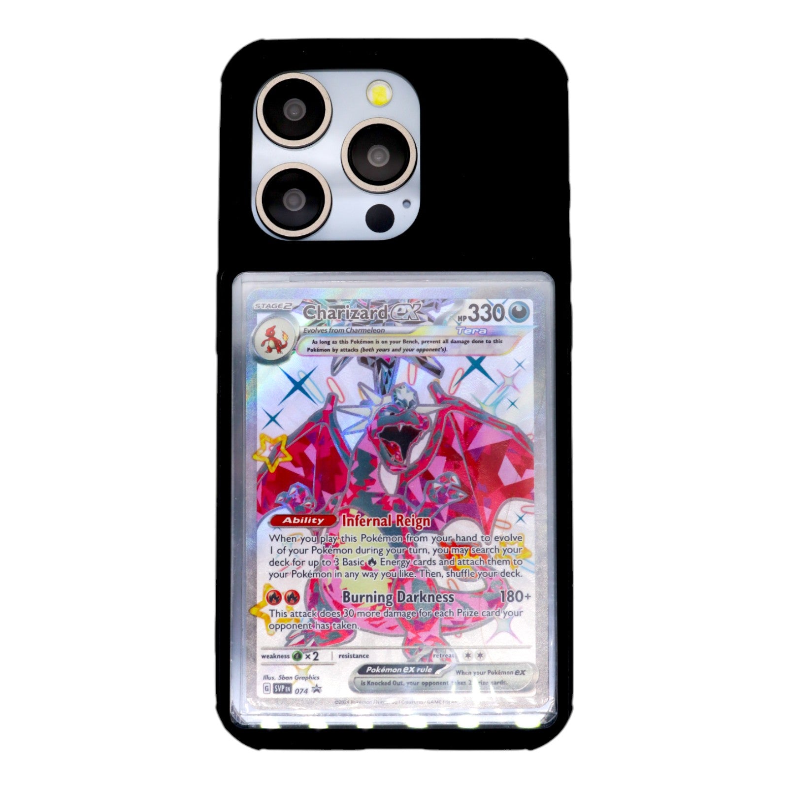 pokemon card case iphone Showcased: The Trading Phone 15 Pro / Black Pokémon Sealed ever trading card phone Jace Reawakened [Outlaws of Deck:Wakanda Forever