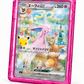 SHOWCASED® Gem MagSafe trading card display in Tourmaline pink, holding a trading card