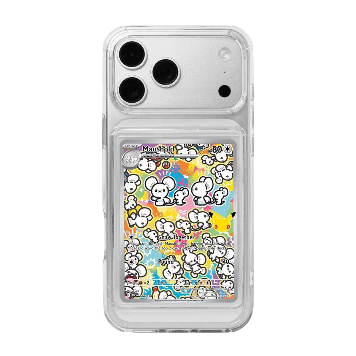 SHOWCASED® Signature Series | iPhone 18 Pro Max Trading Card Phone Case (Crystal Clear)